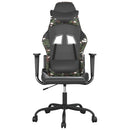 gamingstol kunstlæder sort og camouflage