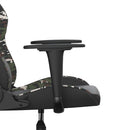 gamingstol kunstlæder sort og camouflage