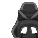 gamingstol kunstlæder sort og grå