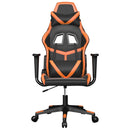 gamingstol kunstlæder sort og orange