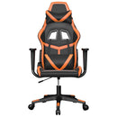 gamingstol kunstlæder sort og orange