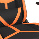 gamingstol kunstlæder sort og orange