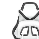 gamingstol kunstlæder hvid og sort