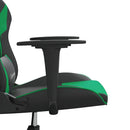 gamingstol kunstlæder sort og grøn
