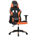 gamingstol kunstlæder sort og orange