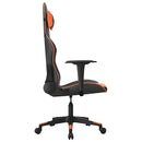 gamingstol kunstlæder sort og orange