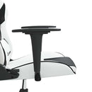 gamingstol kunstlæder hvid og sort