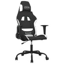 gamingstol stof sort og hvid