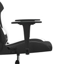 gamingstol stof sort og hvid
