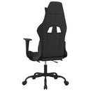 gamingstol med fodstøtte stof sort