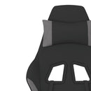 gamingstol stof Sort og lysegrå
