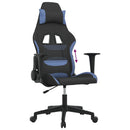 gamingstol stof sort og blå