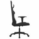 gamingstol stof sort og hvid