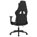 gamingstol stof sort og hvid