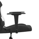 gamingstol stof sort og hvid