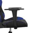 gamingstol kunstlæder sort og blå