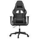 gamingstol kunstlæder sort og grå
