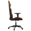 gamingstol kunstlæder sort og orange