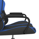 gamingstol kunstlæder sort og blå