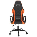 gamingstol kunstlæder sort og orange