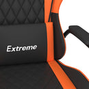 gamingstol kunstlæder sort og orange
