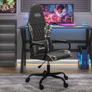 gamingstol kunstlæder sort og camouflage