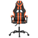 gamingstol kunstlæder sort og orange
