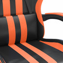 gamingstol kunstlæder sort og orange