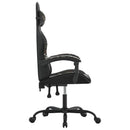 gamingstol kunstlæder sort og camouflage