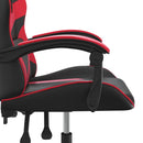 gamingstol kunstlæder sort og rød