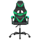 gamingstol kunstlæder sort og grøn