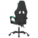 gamingstol kunstlæder sort og grøn