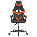 gamingstol kunstlæder sort og orange