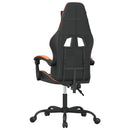gamingstol kunstlæder sort og orange