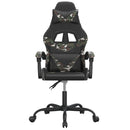 gamingstol kunstlæder sort og camouflage