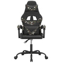 gamingstol kunstlæder sort og camouflage