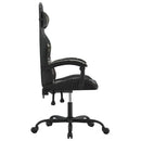 gamingstol kunstlæder sort og camouflage