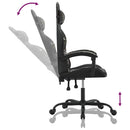 gamingstol kunstlæder sort og camouflage