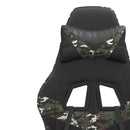 gamingstol kunstlæder sort og camouflage