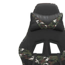 gamingstol kunstlæder sort og camouflage