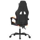 gamingstol kunstlæder sort og orange