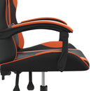 gamingstol kunstlæder sort og orange