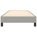 Boxspring sengeramme Lysegrå 80x200 cm Stof