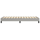 Boxspring sengeramme Lysegrå 80x200 cm Stof