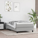 Boxspring sengeramme Lysegrå 80x200 cm Stof