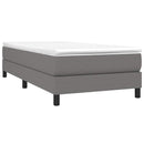 Boxspring sengeramme Mørkegrå 80x200 cm Stof