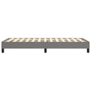 Boxspring sengeramme Mørkegrå 80x200 cm Stof