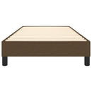 Boxspring sengeramme Mørkebrun 80x200 cm Stof