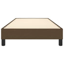 Boxspring sengeramme Mørkebrun 80x200 cm Stof