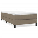 Boxspring sengeramme 80x200 cm stof gråbrun